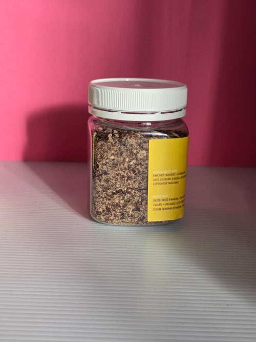 Banana chocolate crumble