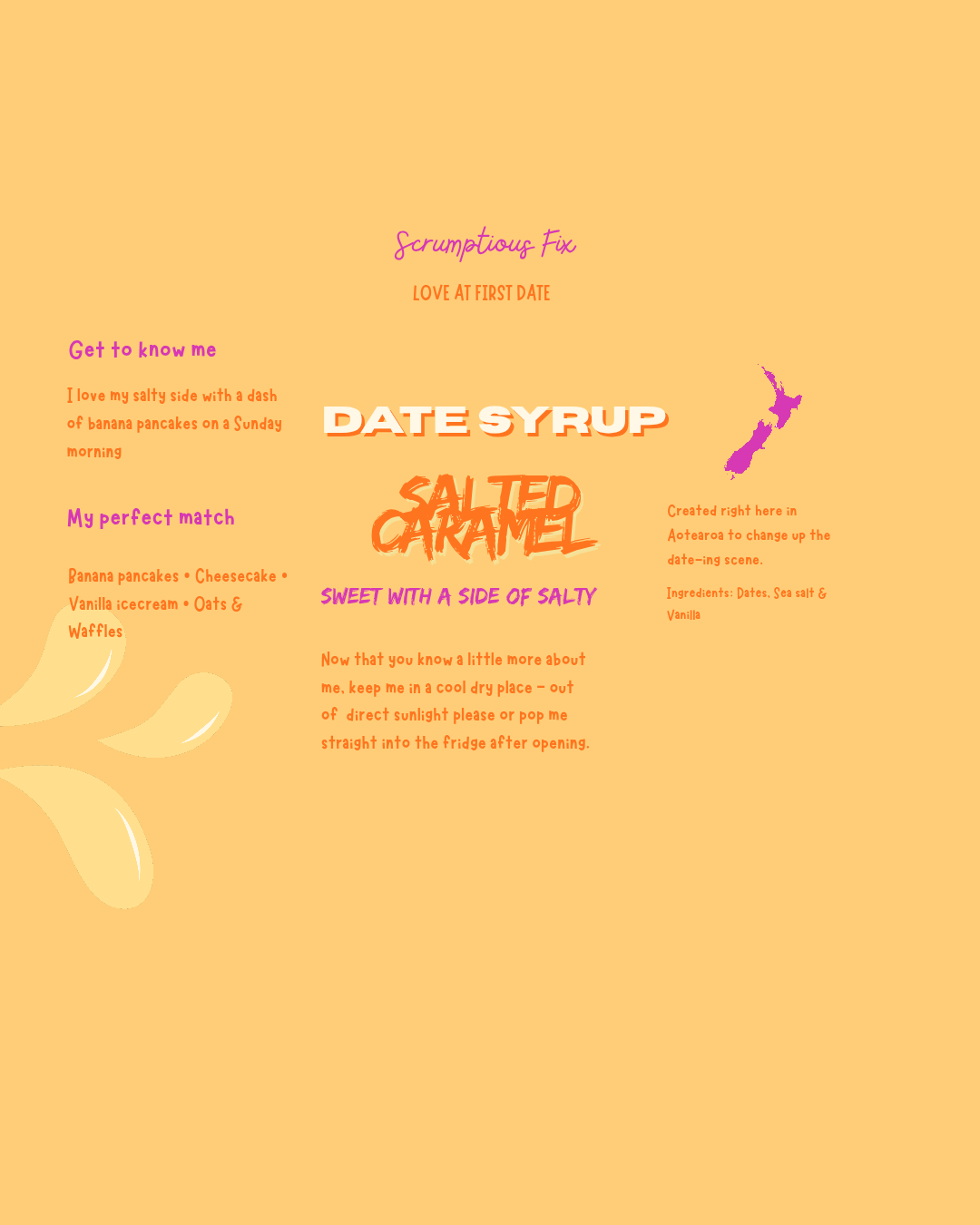 (Pre order)Salted caramel date syrup