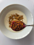 Orange raspberry crumble